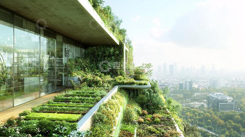 高清大图下载【趣麦麦图】垂直森林住宅