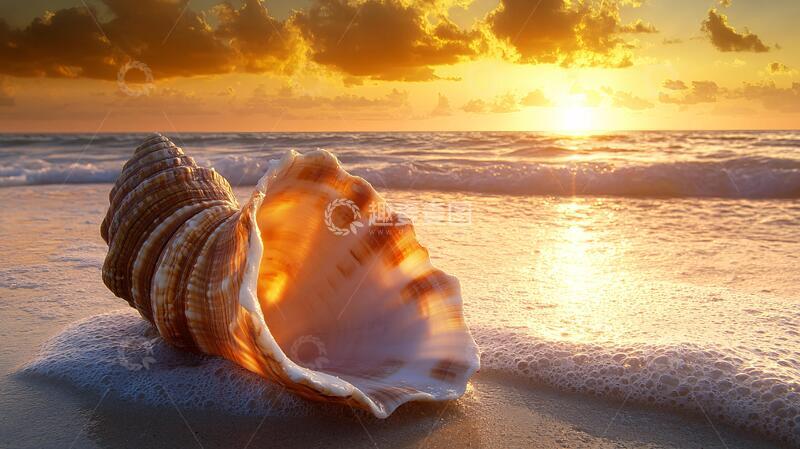 高清大图下载【趣麦麦图】阳光下的贝壳2