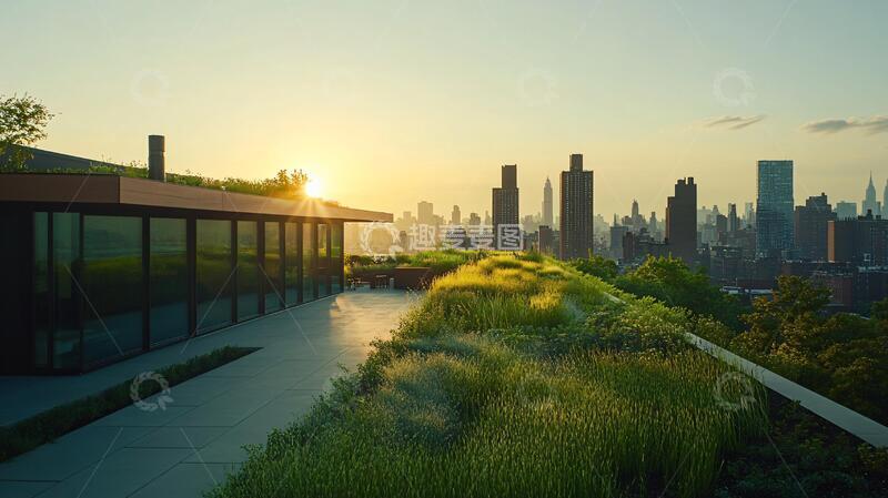 高清大图下载【趣麦麦图】屋顶绿化社区2