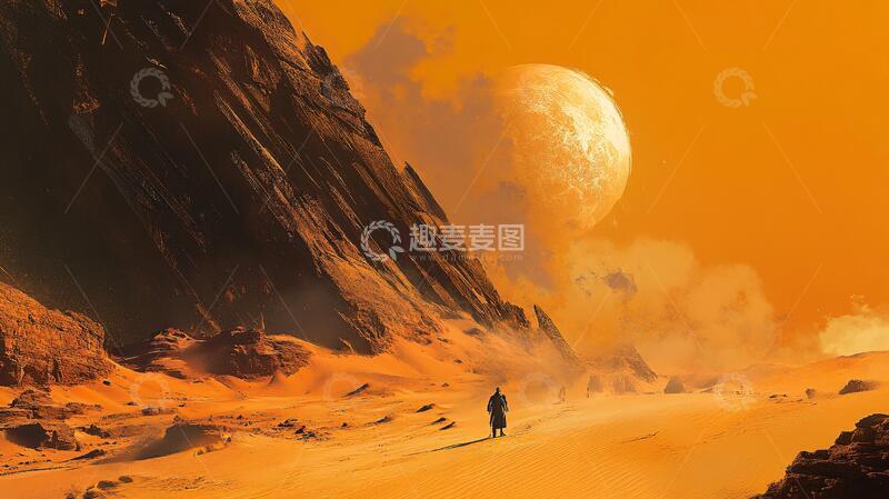 高清大图下载【趣麦麦图】外星球幻想场景插画6