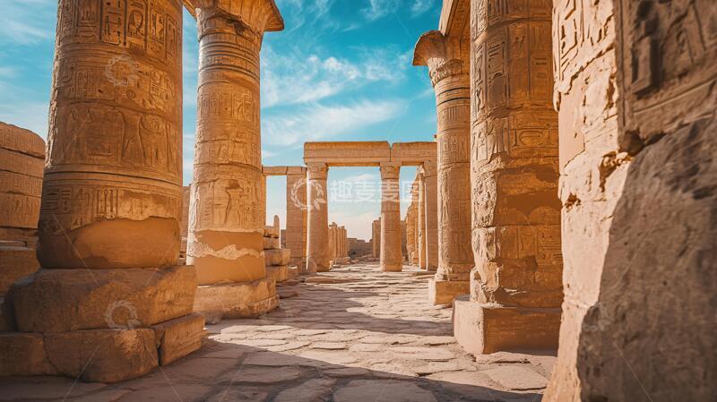 高清大图下载【趣麦麦图】卡纳克神殿神庙神殿拜勒