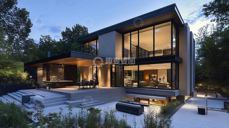 高清大图下载【趣麦麦图】别墅户型渲染4