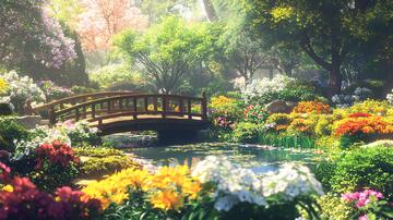 青藤苑场景场景园林鲜花