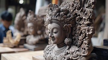 精雕艺术木雕菩萨工艺