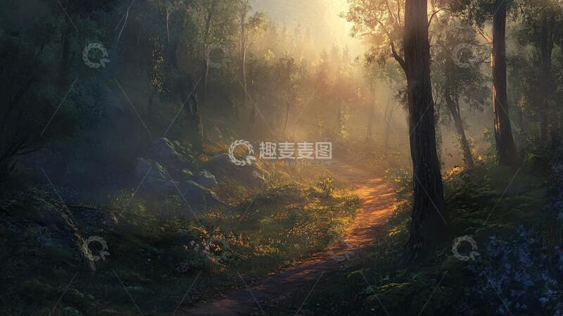 高清大图下载【趣麦麦图】唯美森系场景7