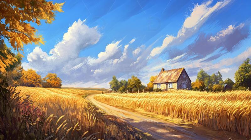 高清大图下载【趣麦麦图】唯美农村场景23