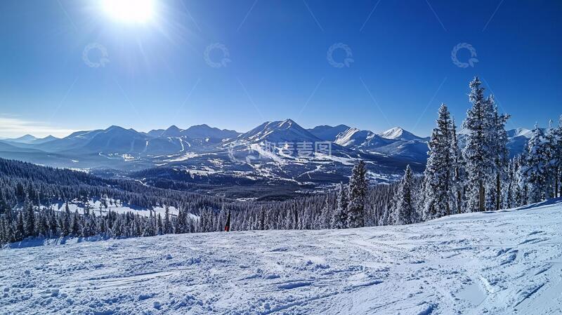 高清大图下载【趣麦麦图】雪后天晴山景