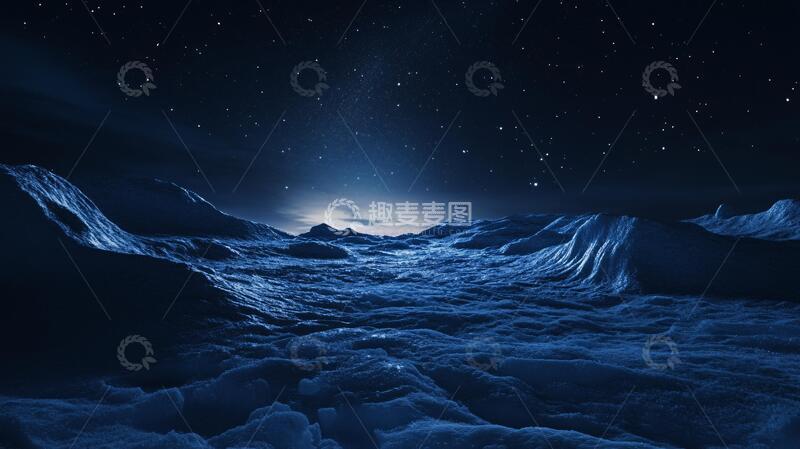 高清大图下载【趣麦麦图】山脉背景梦幻冰雪背景