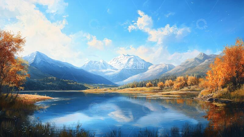 高清大图下载【趣麦麦图】宽屏风景画宽幅山水风景1