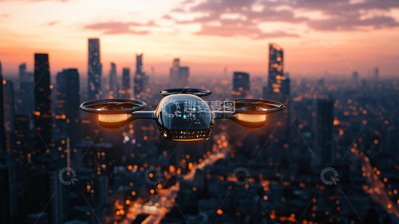 高清大图下载【趣麦麦图】智能飞行器航拍无人科技