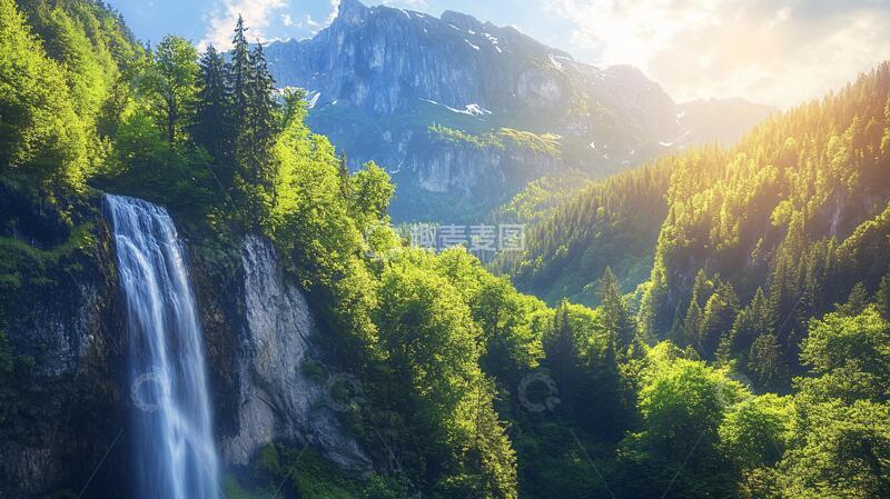 高清大图下载【趣麦麦图】唯美风景山间流水