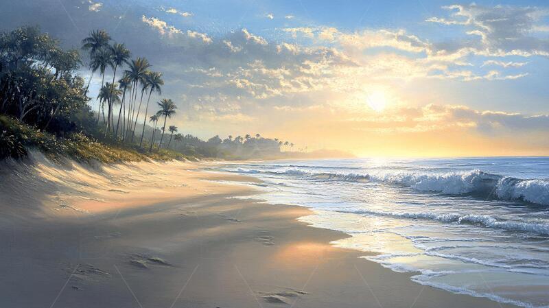 高清大图下载【趣麦麦图】热带风光海滨风光9