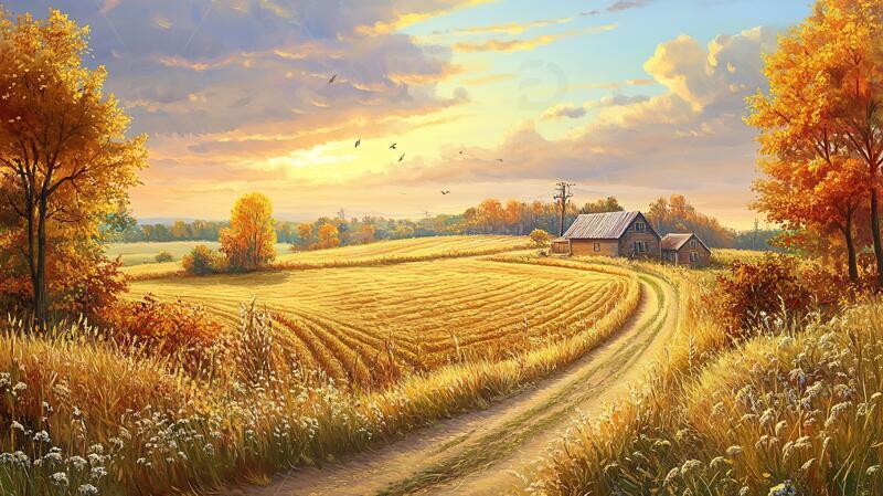 高清大图下载【趣麦麦图】唯美农村场景20