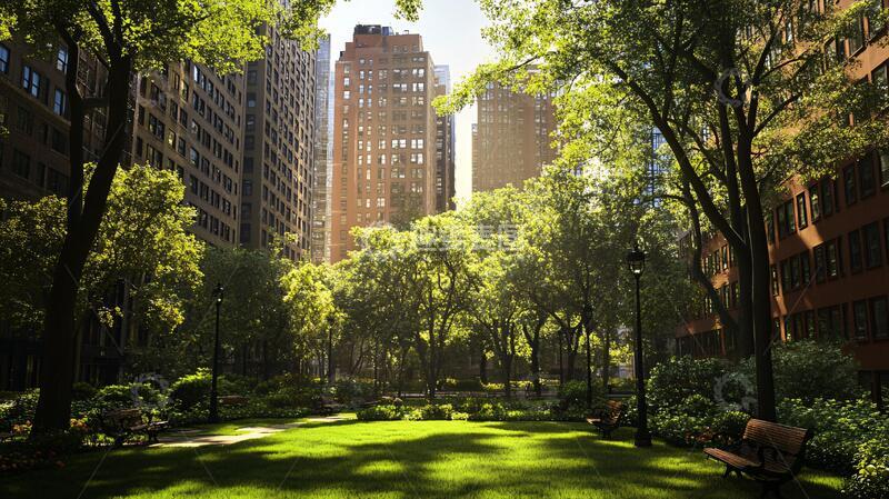 高清大图下载【趣麦麦图】纽约绿色环保城市2