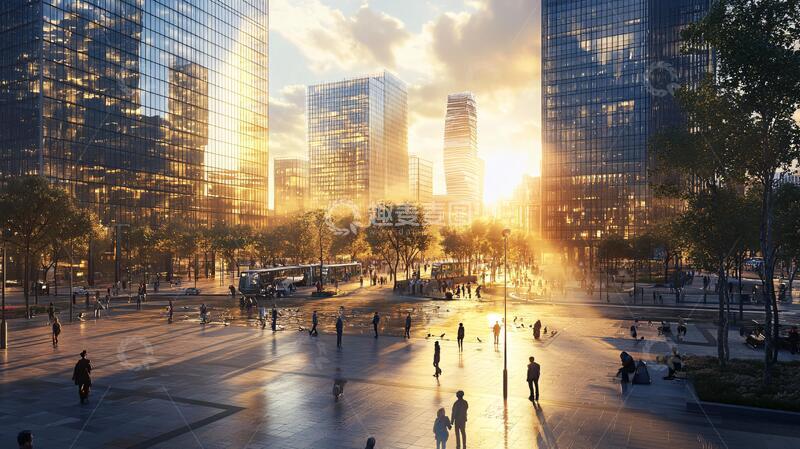 高清大图下载【趣麦麦图】大盘形象广场项目大盘