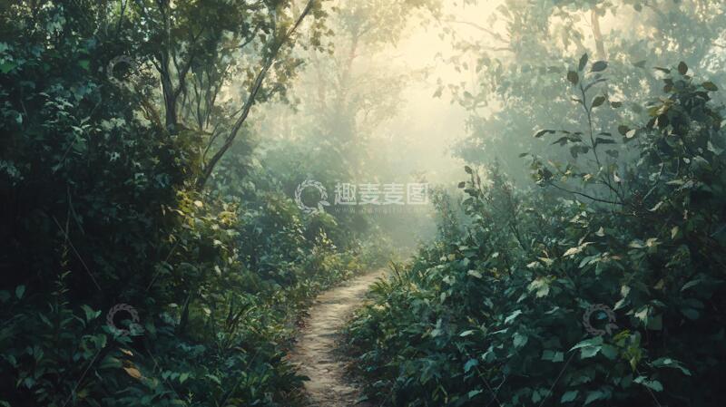 高清大图下载【趣麦麦图】梦幻森林小路24