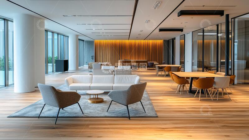 高清大图下载【趣麦麦图】白色木质现代公寓