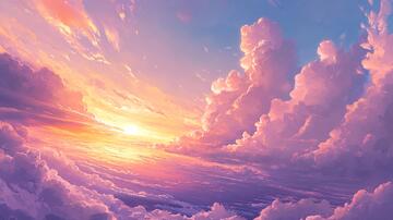 云海插画插画动漫风格