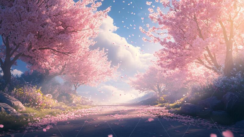 高清大图下载【趣麦麦图】新唯美小路小路场景花路