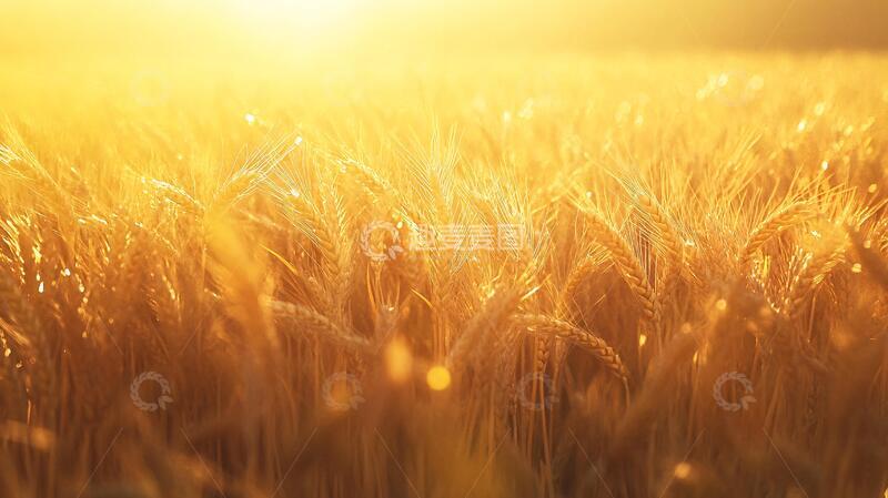 高清大图下载【趣麦麦图】光影麦穗麦穗麦田阳光