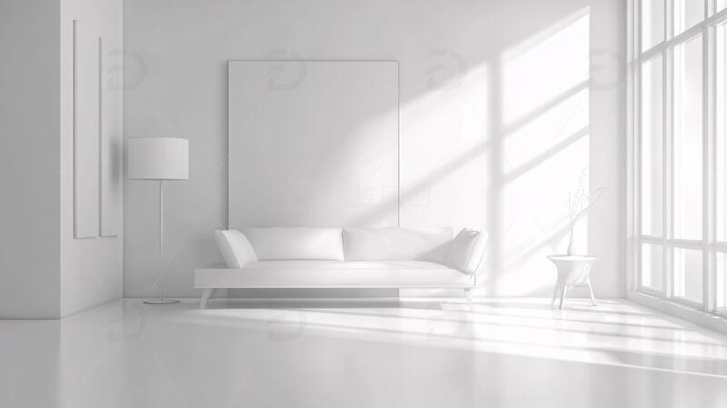 高清大图下载【趣麦麦图】家居场景图场景白色家居