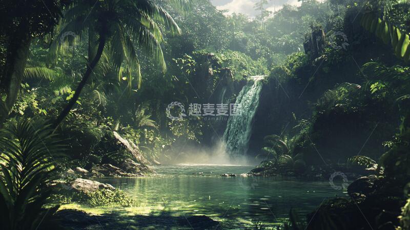 高清大图下载【趣麦麦图】热带雨林壁纸4