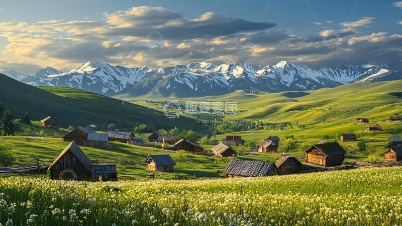高清大图下载【趣麦麦图】伊犁风景素材