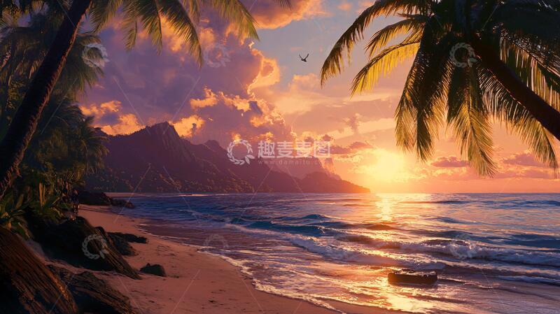 高清大图下载【趣麦麦图】热带海岛风情