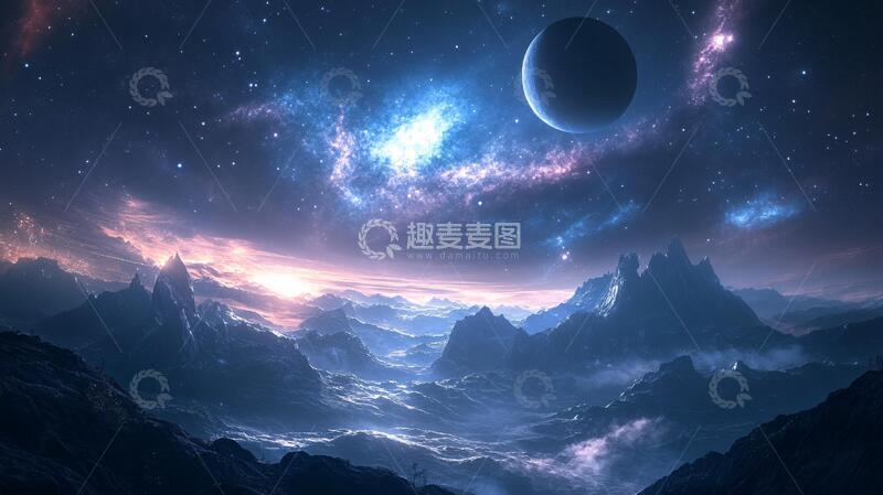 高清大图下载【趣麦麦图】梦幻星球宇宙1