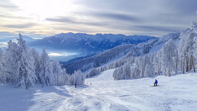 高清滑雪场全景项目圣地