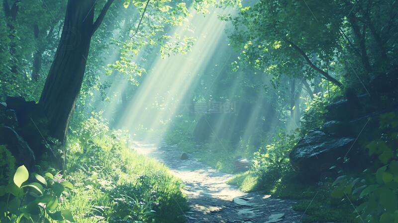 深林大场景场景森林素材