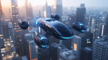 飞行汽车汽车科幻智能