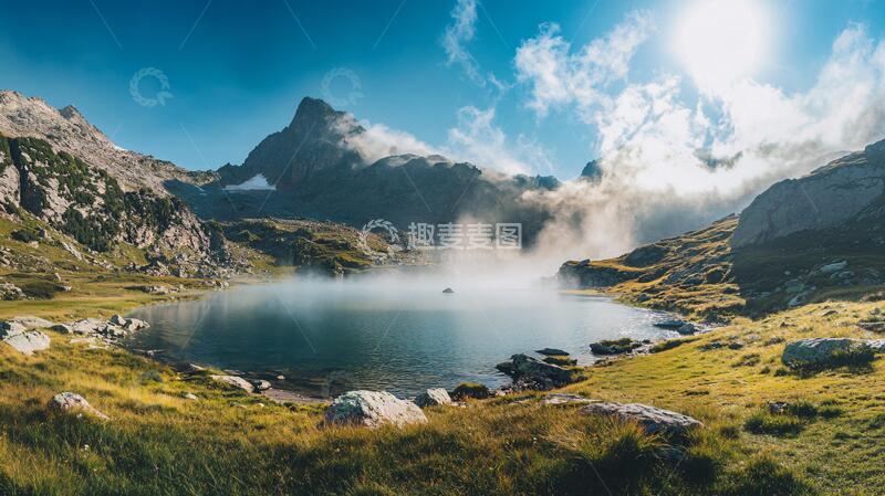 高清大图下载【趣麦麦图】神奇湖泊湖泊高山神奇
