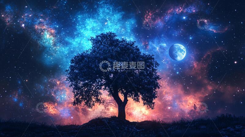 高清大图下载【趣麦麦图】神秘梦幻的大树2