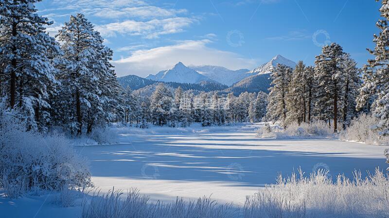 高清大图下载【趣麦麦图】高清大画幅冬天雪景6