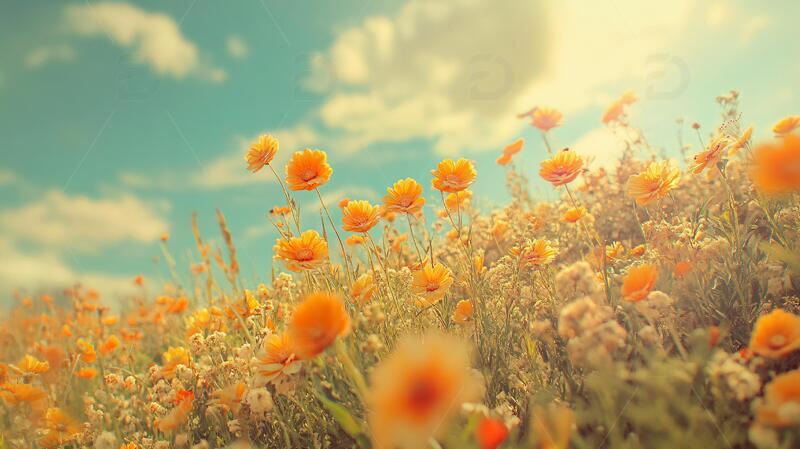 高清大图下载【趣麦麦图】唯美梦幻花田场景38