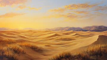 戈壁滩插画插画荒漠大漠