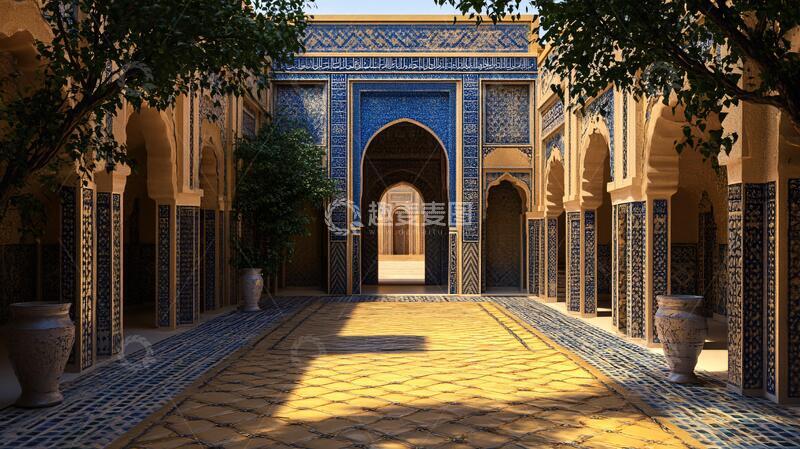 高清大图下载【趣麦麦图】维吾尔族院落