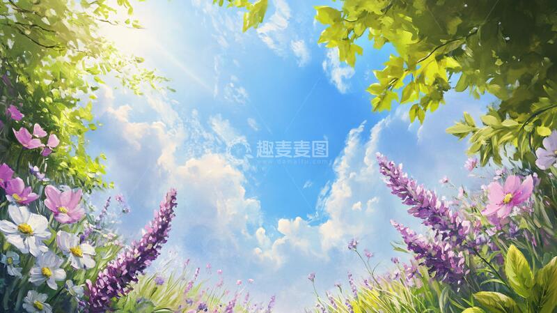 高清大图下载【趣麦麦图】春天梦幻花丛2