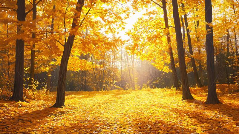 高清大图下载【趣麦麦图】唯美秋天小道3