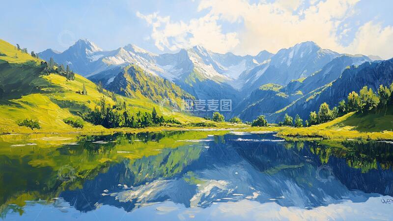 高清大图下载【趣麦麦图】宽屏风景画山水壁纸高清4