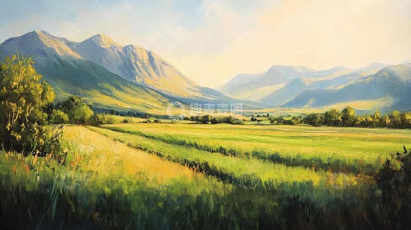 高清大图下载【趣麦麦图】高清宽幅田园山水3