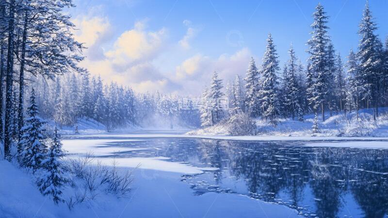 高清大图下载【趣麦麦图】唯美冬景雪景壁纸冬景