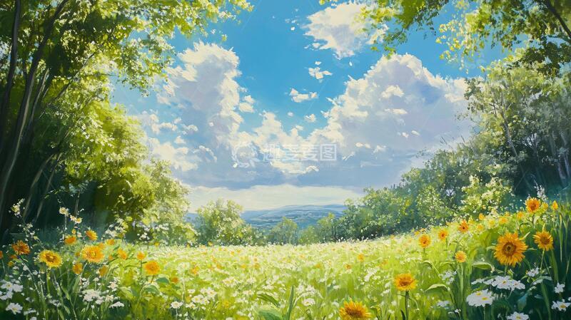 高清大图下载【趣麦麦图】宽屏风景画动漫场景风格