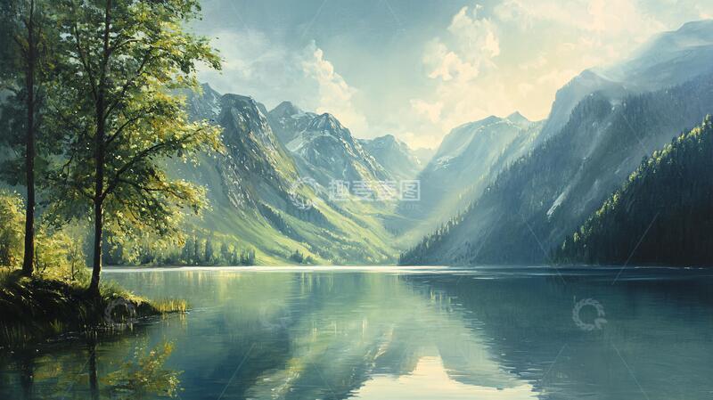 高清大图下载【趣麦麦图】宽屏风景画山水壁纸高清1