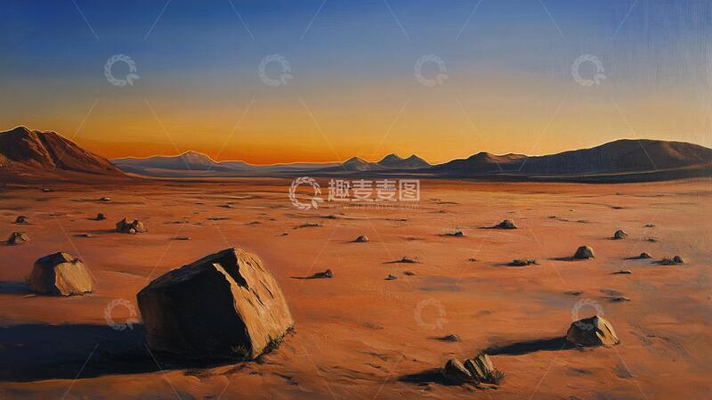 高清大图下载【趣麦麦图】火星荒地火星星球荒地