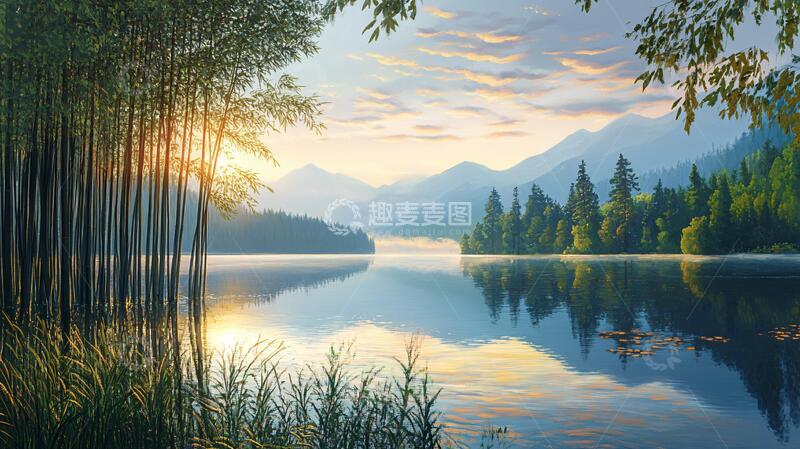 高清大图下载【趣麦麦图】大幅高清山水日出5