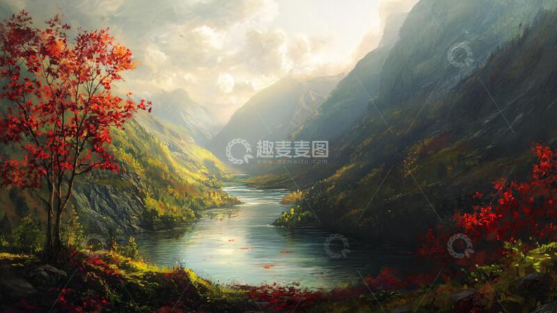 高清大图下载【趣麦麦图】宽屏风景画壁纸高清山水