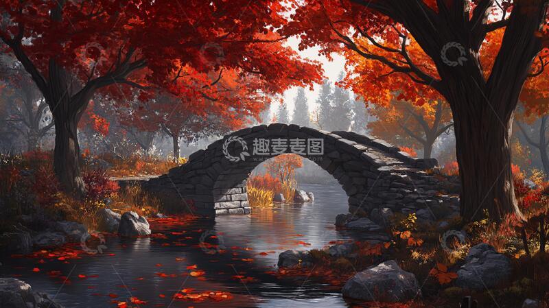 高清大图下载【趣麦麦图】唯美石桥唯美石桥园林