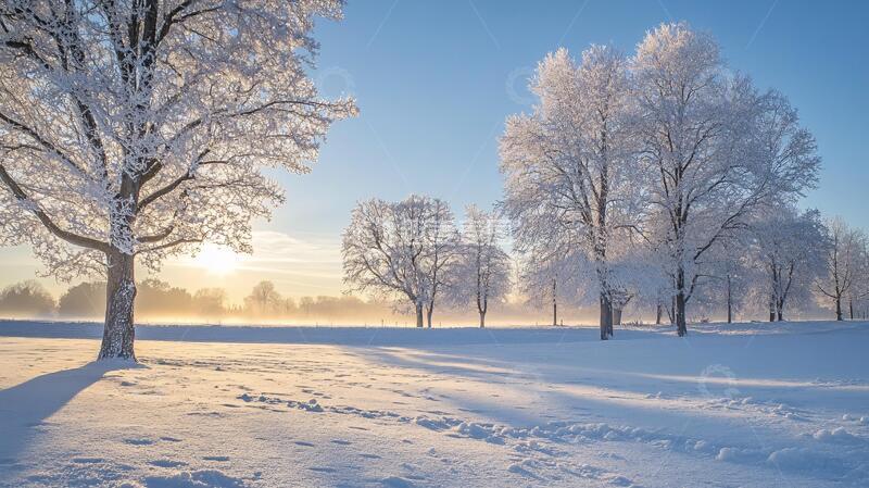 高清大图下载【趣麦麦图】冬日唯美树景1